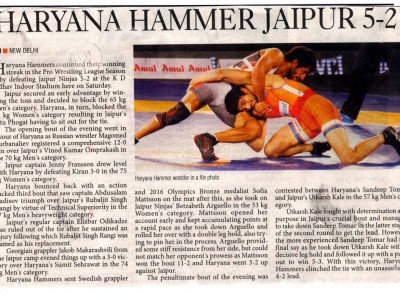 Haryana Hammer Jaipur 5 - 2