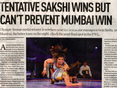 Tentative Sakshi Wins