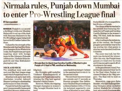 Nirmala rules, Punjab down Mumbai