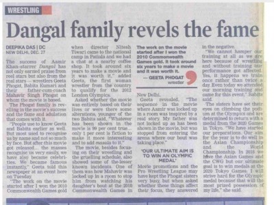 Dangal family revels the fame