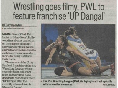 Wrestling goes filmy