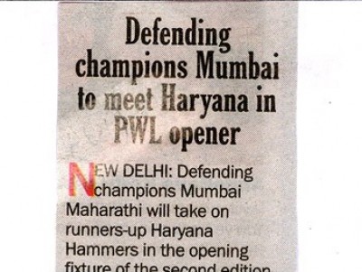 Defending Champions Mumbai to meet Haryana